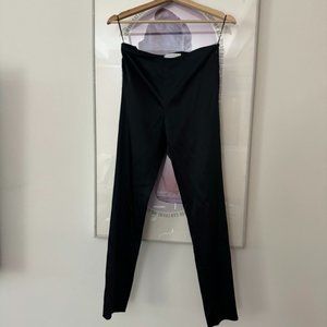 Navy Blue Silk Reiss Pants
